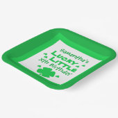 Assiettes En Carton Petite plaque papier d'anniversaire chanceux (Angulaire)