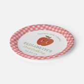 Assiettes En Carton Petite pomme sucrée premier anniversaire (Angle)