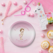Assiettes En Carton Petite princesse rose baby shower (Fête)