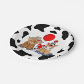 Assiettes En Carton Petite Rodéo Plaques de fête d'anniversaire - Roug (Angle)