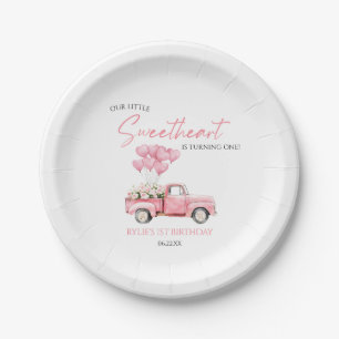 Assiettes En Carton Petite Saint-Valentin Fête d'anniversaire