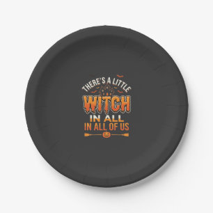 Assiettes En Carton Petite Sorcière Halloween Sorcière Conception de T
