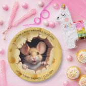 Assiettes En Carton Petite souris dans le Baby shower au fromage (Fête)