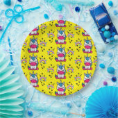 Assiettes En Carton Petites filles Unicorn Pony (Fête)