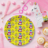 Assiettes En Carton Petites filles Unicorn Pony (Fête)
