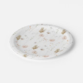 Assiettes En Carton Petites fleurs sauvages Champ Motif d'aquarelle (Angle)