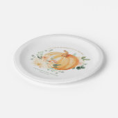 Assiettes En Carton Petites plaques Baby showers Citrouilles (Angle)