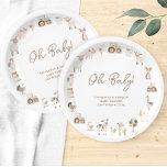 Assiettes En Carton Petits animaux de ferme minimes Baby shower de la<br><div class="desc">Bienvenue dans notre Coeur réchauffer Minimal Cute Farm Animals Barnyard Baby shower Papier Plaques, où l'amour pousse à côté des cultures et les doux sons de la basse résonne à travers les champs. Cette invitation enchanteresse capte l'essence du charme rustique et de la joie intemporelle, avec d'adorables animaux de ferme...</div>