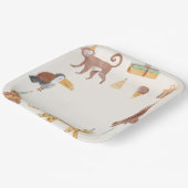 Assiettes En Carton Petits animaux de la jungle (Angulaire)
