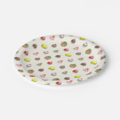 Assiettes En Carton Petits gâteaux colorés (Angle)