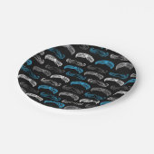 Assiettes En Carton Petits homme/moustache - partie - plaques à papier (Angle)