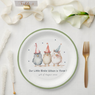 Assiettes En Carton Petits Oiseaux De Soirée N'Importe Quel Anniversai