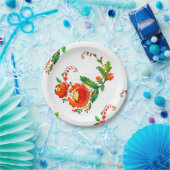 Assiettes En Carton Petrykivka art ukrainien (Fête)