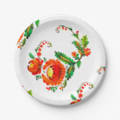 Assiettes En Carton Petrykivka art ukrainien (Devant)