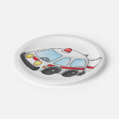 Assiettes En Carton Peu d'ambulance (Angle)