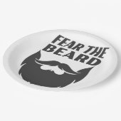 Assiettes En Carton Peur de la barbe (Angle)