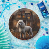 Assiettes En Carton Peur Halloween caniche (Fête)