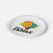 Assiettes En Carton Peur Paddle Funny Pickleball Picklballs et Pi (Angle)