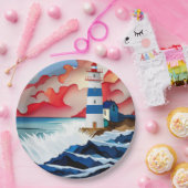 Assiettes En Carton Phare (Fête)