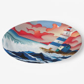 Assiettes En Carton Phare (Angle)