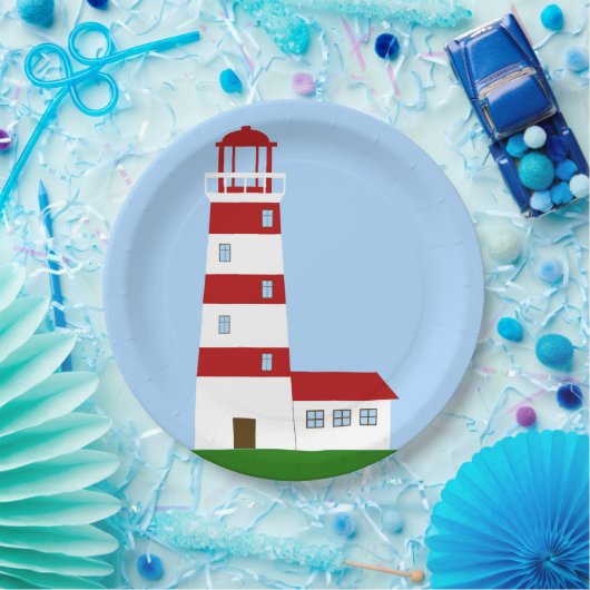 Assiettes En Carton Phare (Fête)