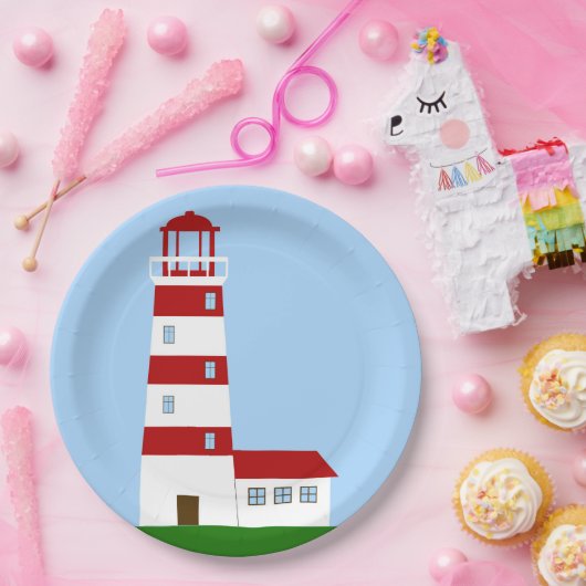 Assiettes En Carton Phare (Fête)