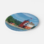 Assiettes En Carton Phare de Round Island (Angle)