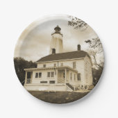 Assiettes En Carton Phare de Sandy Hook (Devant)