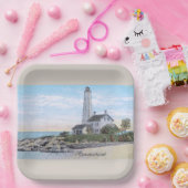 Assiettes En Carton Phare du Connecticut (Fête)