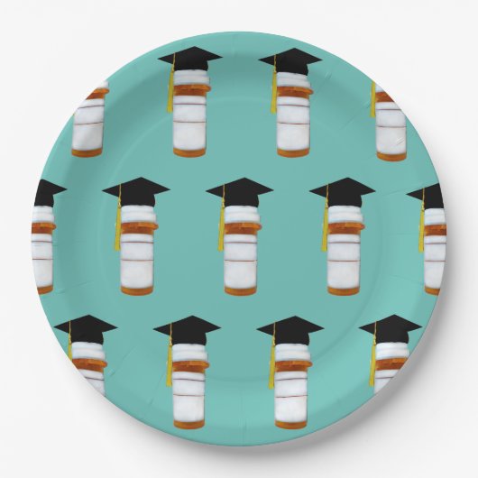 Assiettes En Carton Pharmacy School Graduation (Devant)