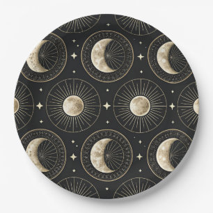 Assiettes En Carton Phase Lunaire Céleste (5)