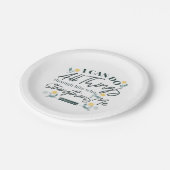 Assiettes En Carton Philippiens 4:13 avec art floral blanc ver (Angle)