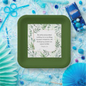 Assiettes En Carton Philippiens 4:6, Verse biblique, (Fête)