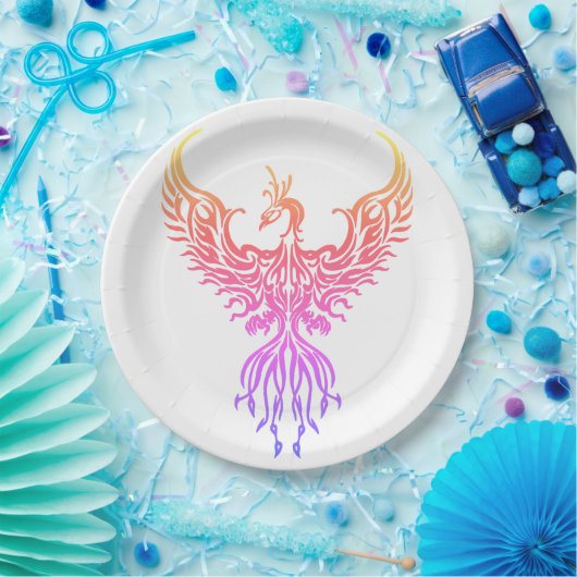 Assiettes En Carton Phoenix (Fête)