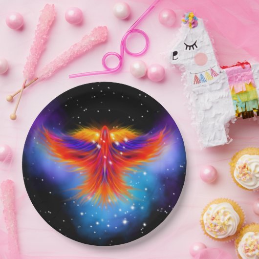 Assiettes En Carton Phoenix Nebula (Fête)