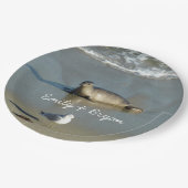 Assiettes En Carton Phoque du port à La Jolla en Californie (Angle)