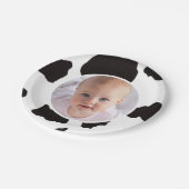 Assiettes En Carton Photo Cow Print Birthday (Angle)