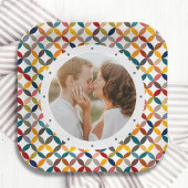 Assiettes En Carton Photo Custom Colorful Personalized