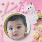 Assiettes En Carton Photo d'anniversaire personnalisée (Fête)