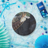 Assiettes En Carton Photo de girafe (Fête)