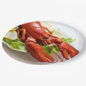 Assiettes En Carton Photo de homard (Angle)