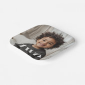 Assiettes En Carton Photo du 2e anniversaire - deux (Angulaire)