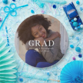 Assiettes En Carton Photo et nom de l'étudiant (Fête)