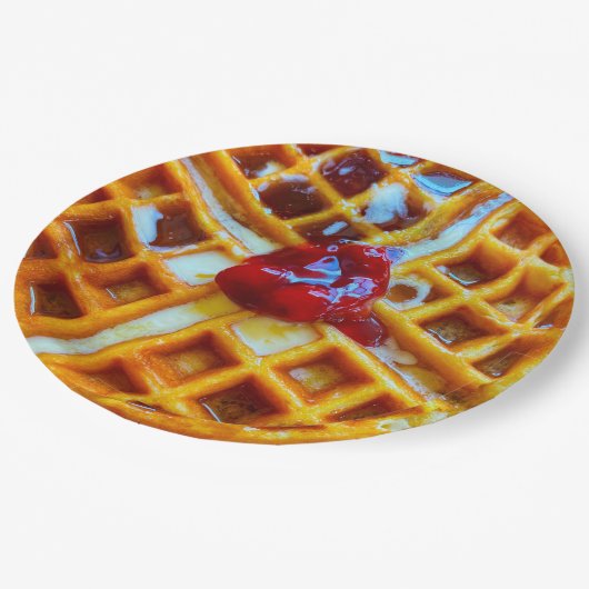 Assiettes En Carton Photo gaufre (Angle)