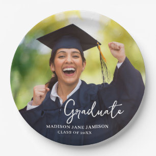 Assiettes En Carton Photo Graduation Party