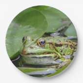 Assiettes En Carton Photo Grenouille Green Lily Pad (Devant)