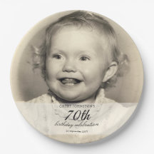 Photo minimaliste 70e anniversaire