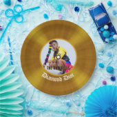 Assiettes En Carton Photo notoire Hip hop Anniversaire Gold Record (Fête)