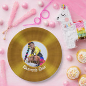 Assiettes En Carton Photo notoire Hip hop Anniversaire Gold Record (Fête)