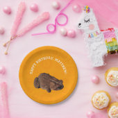 Assiettes En Carton Photo Orange American Toad personnalisée (Fête)